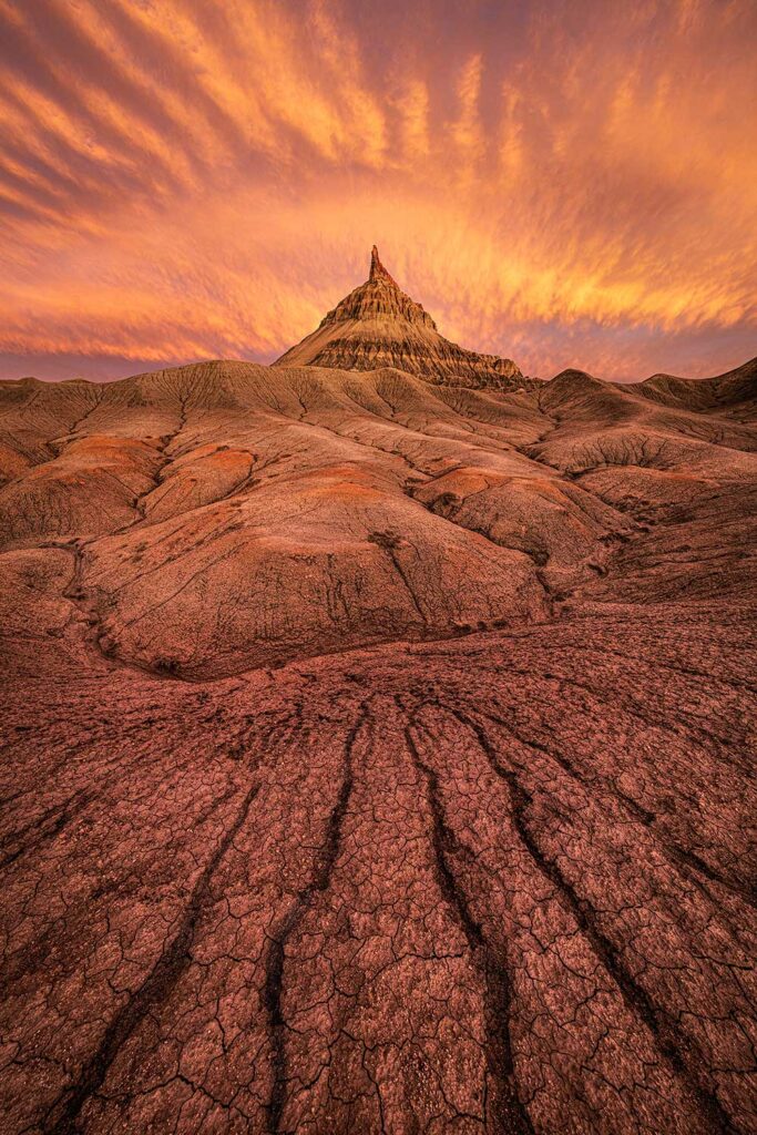 Factory-Butte-sunset-3-Colorado-Plateau-Utah-USA
